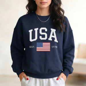 Classic USA Flag Patriotic Sweatshirt
